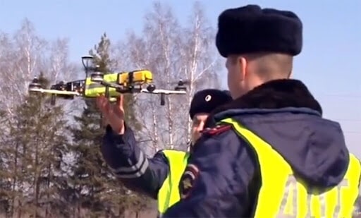 В России нарушения на дорогах теперь фиксируют дроны